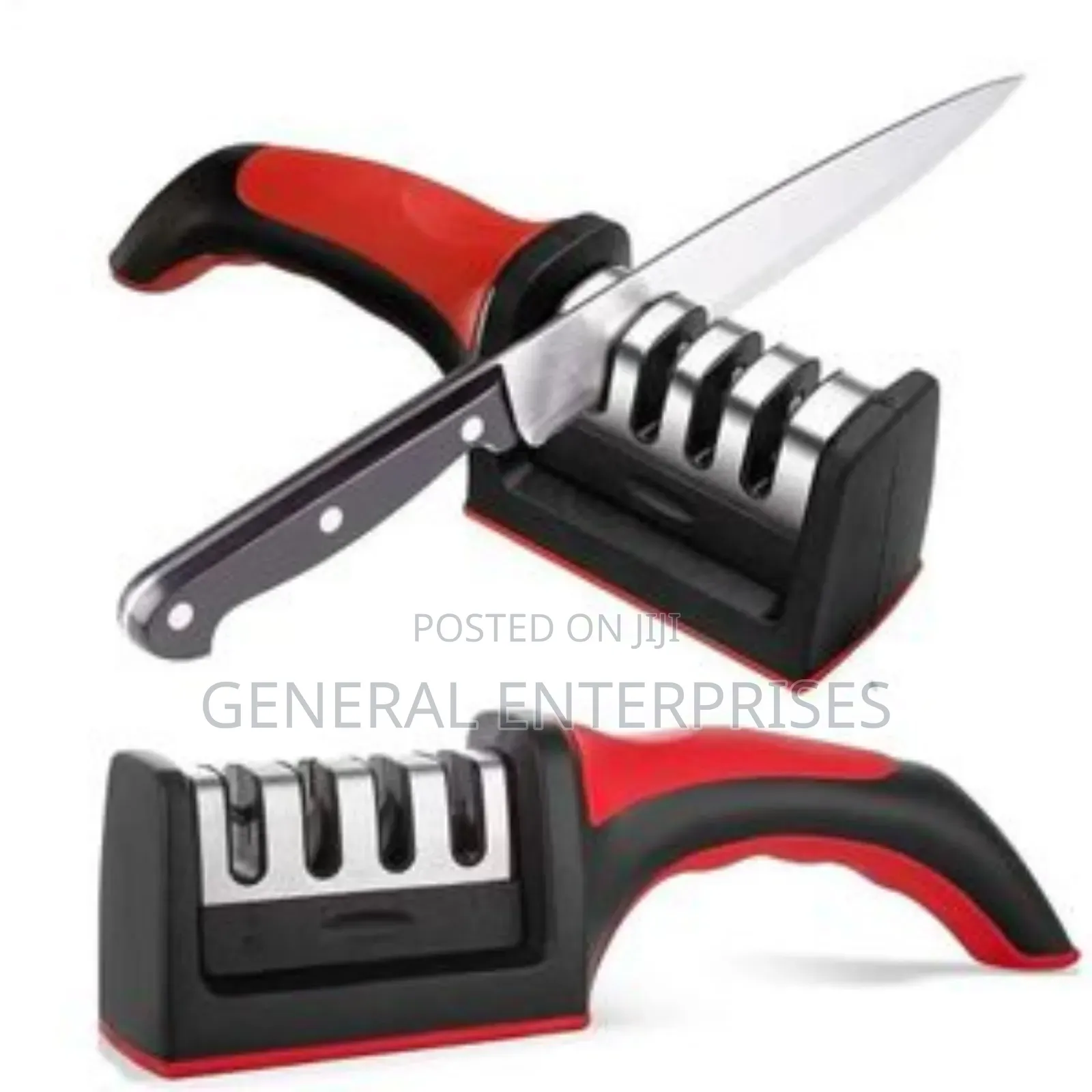 Manual 3-Stage Kitchen Knife Sharpener.