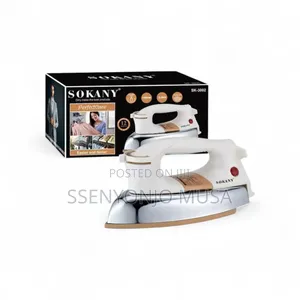 Sokany Heavy Duty Iron Box Sk-3002 | 1200w, Dry,Professional