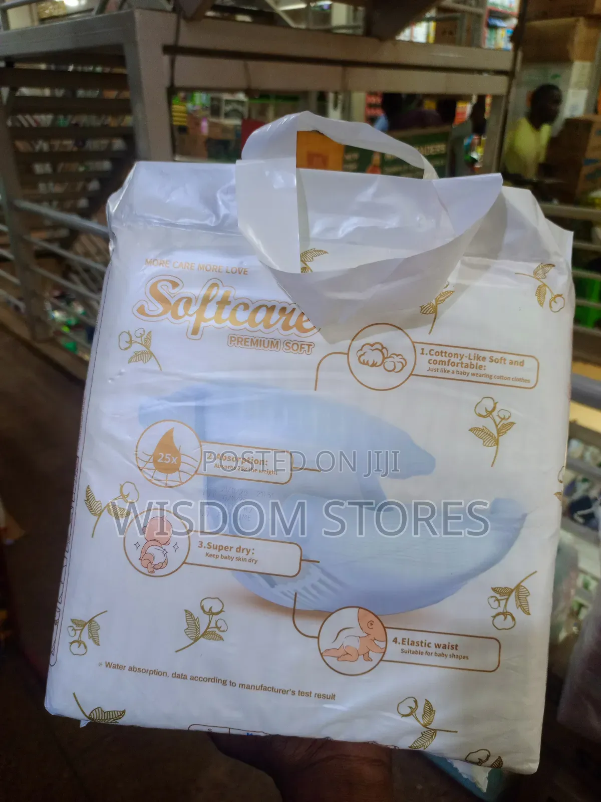 Softcare Premium Soft Baby Diapers.