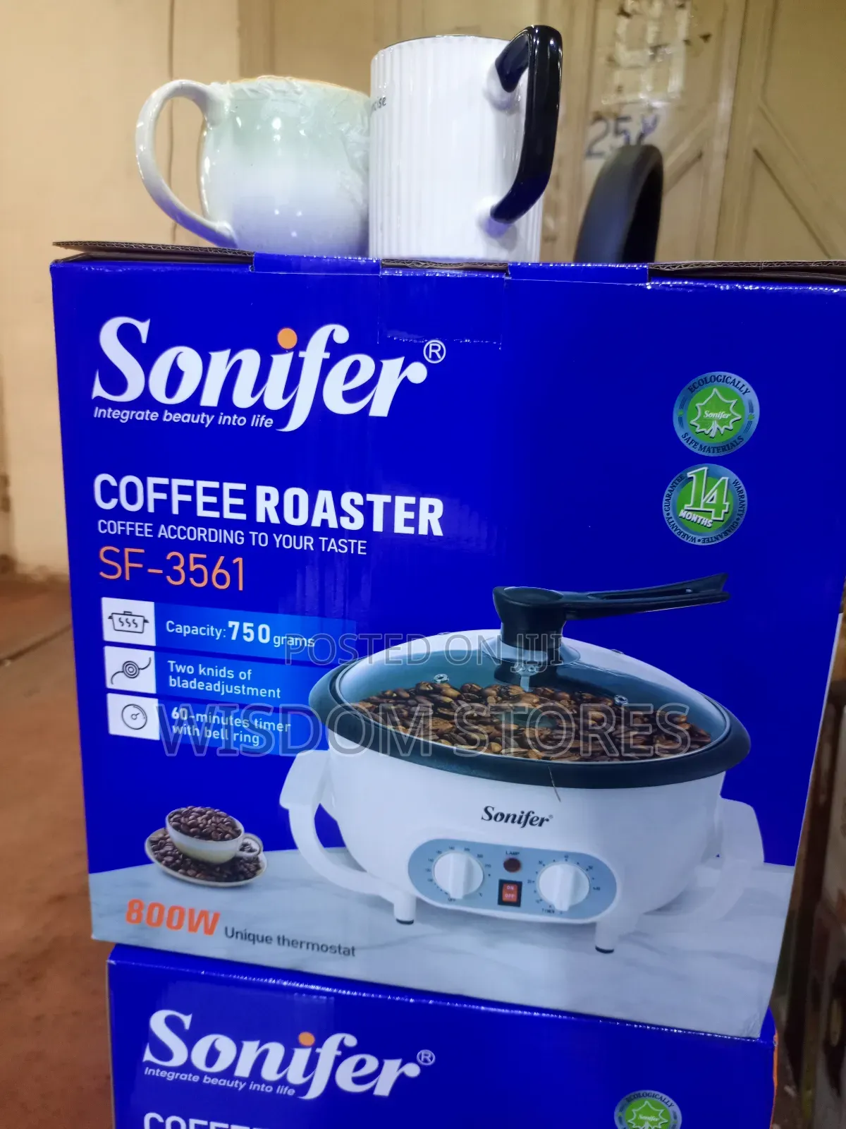 Sonifer Sf-3561 Electric Coffee Roaster.