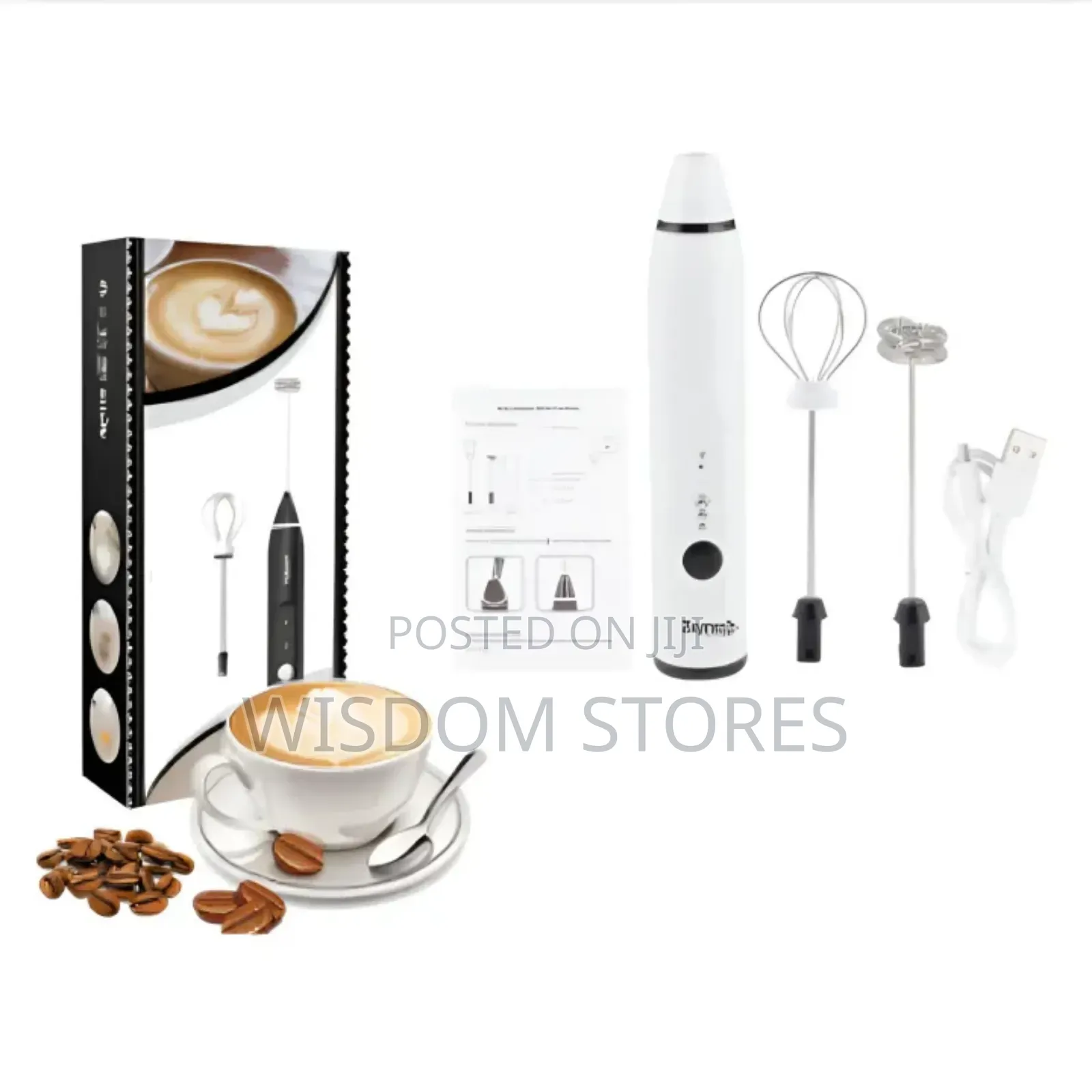 Rechargeable Handheld Coffee Mixer: Elevate