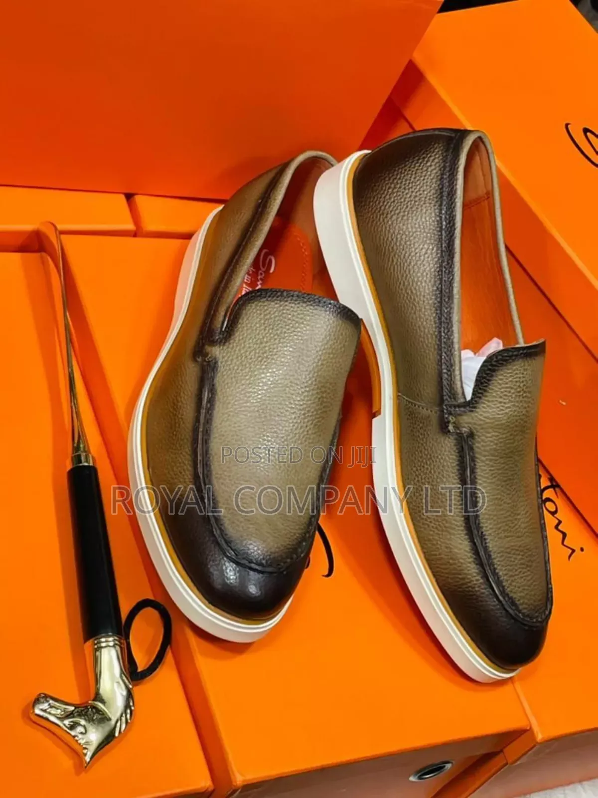 Santoni Men Leather Shoes