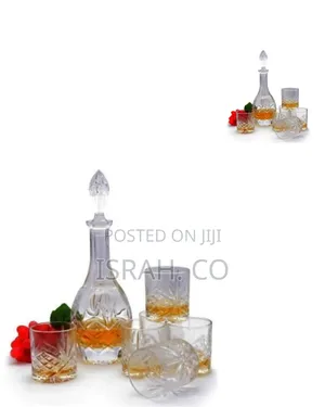 Spirits Decanter and Tumbler Glass Set