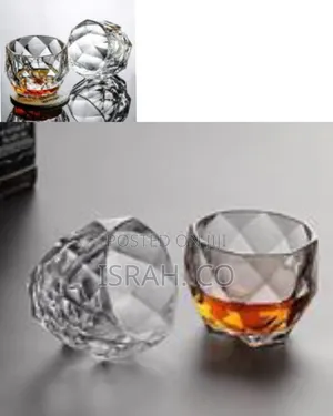 Faceted Glass Whiskey Glass Set