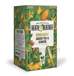 Heath and Heather Organic Green Tea Amp; Ginger 20 Bags