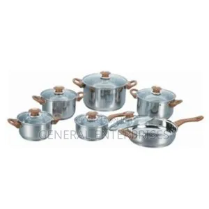 Kaisa Villa 12-Piece Stainless Steel Cookware Set