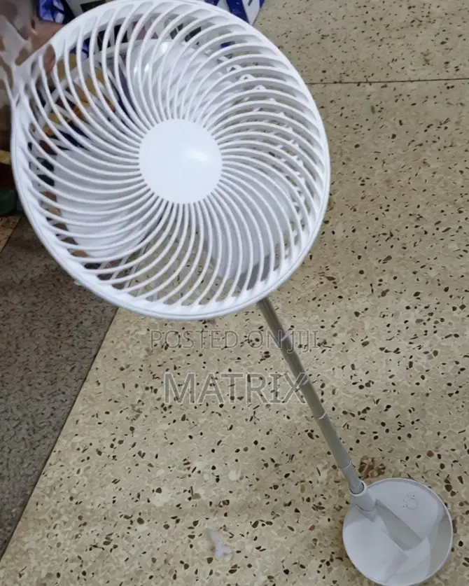 Portable, Foldable, and Rechargeable Electric Fan.