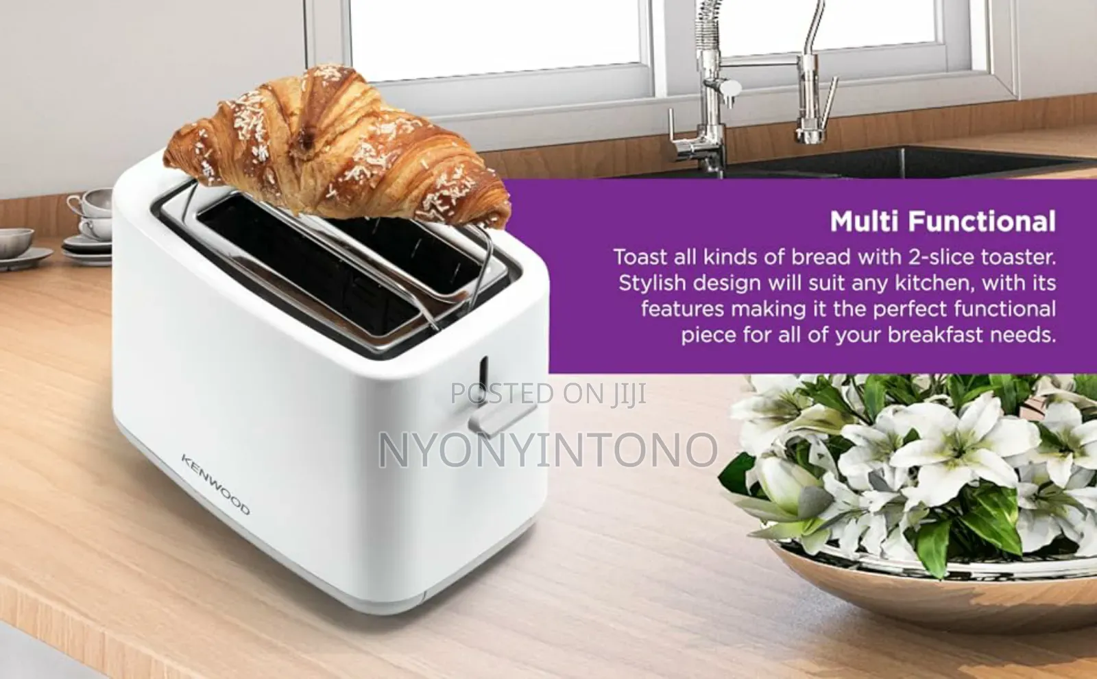 Kenwood Tcp01a0wh 2slice Regular Toaster