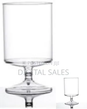 Set of 6 Contemporary Cylindrical Stemmed Glasses