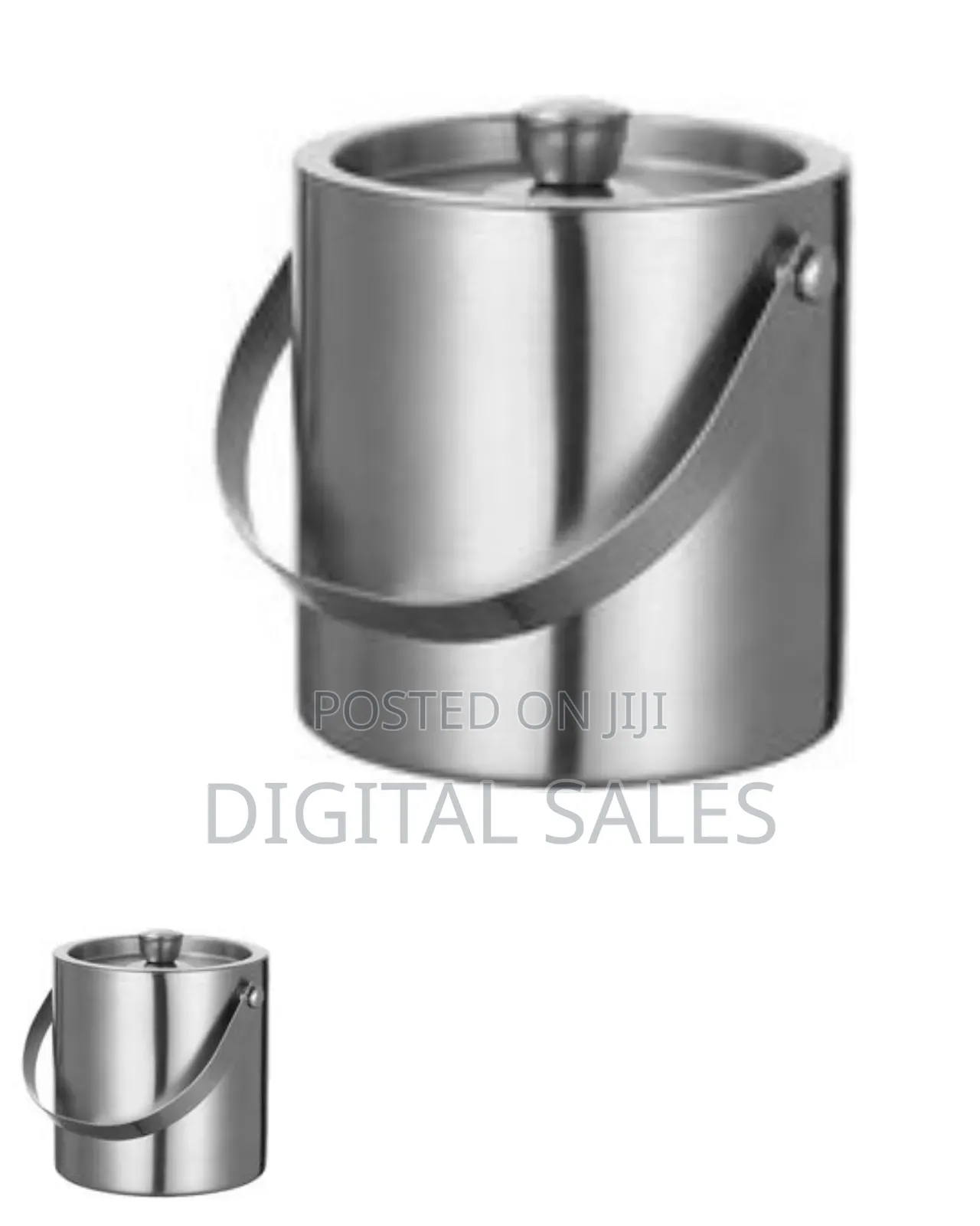 Elegant Insulated Ice Bucket With Handle, 2l