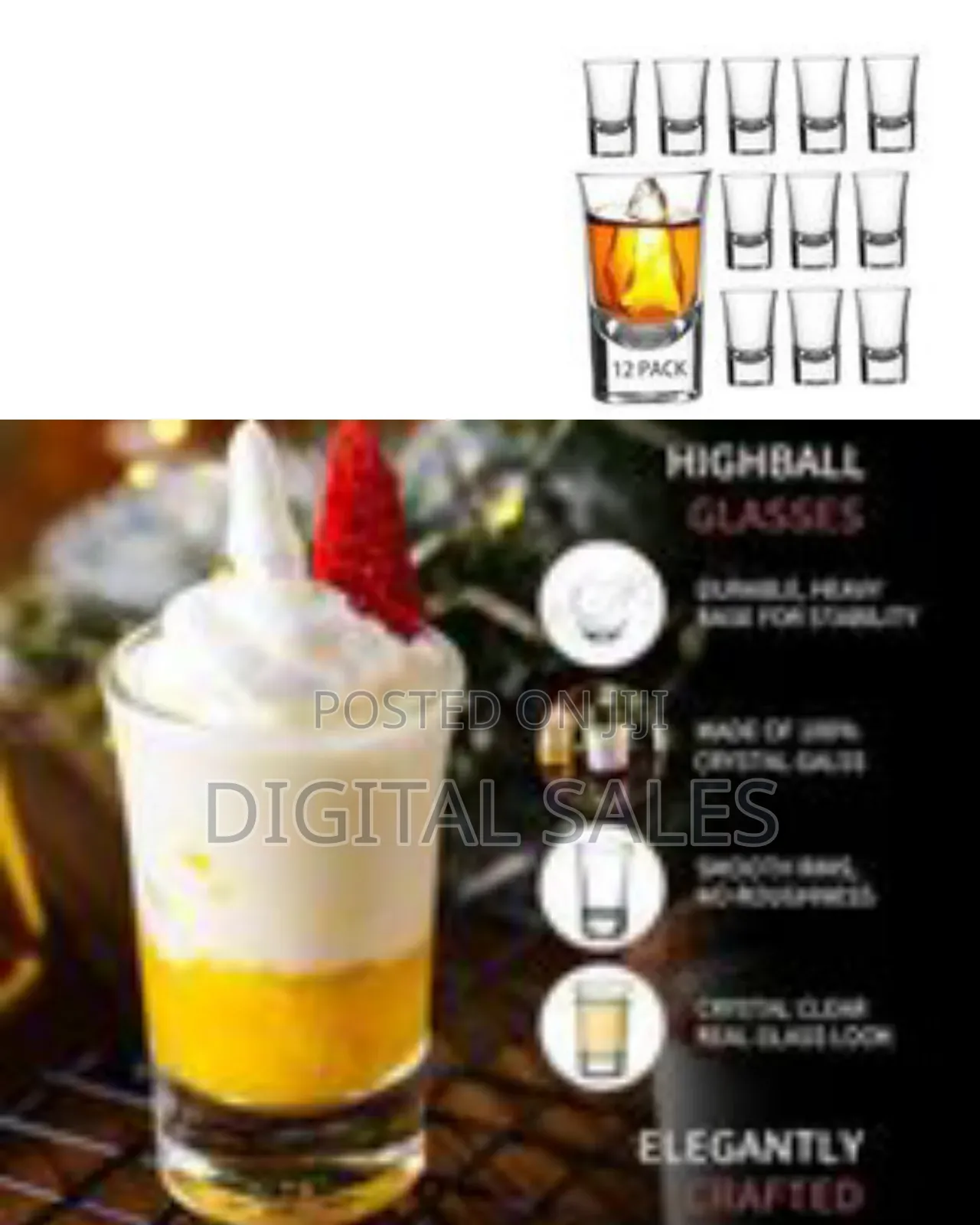 Premium Heavy Base Shot Glass Set - 12 Pack