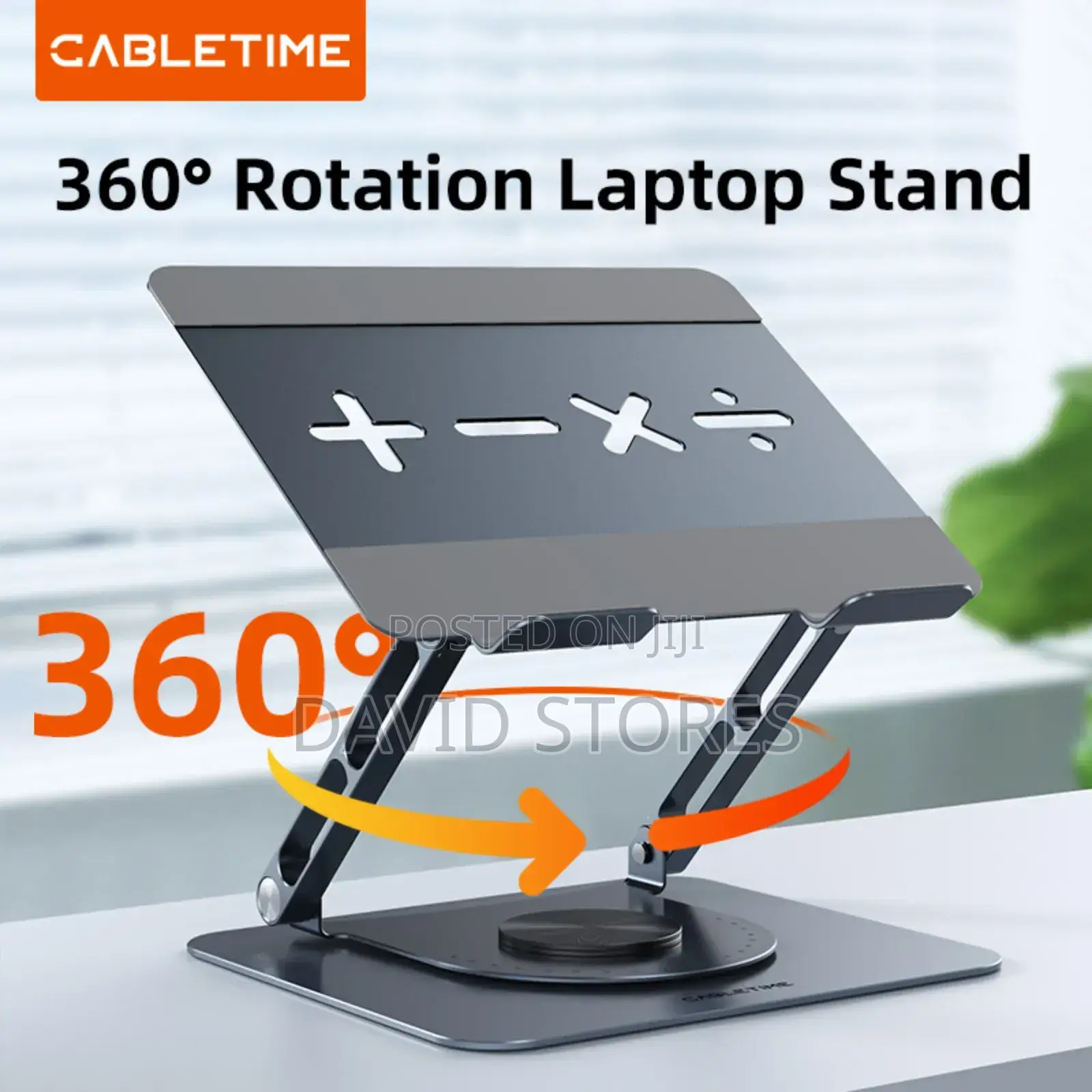 Aluminum 360° Rotating Laptop Stand
