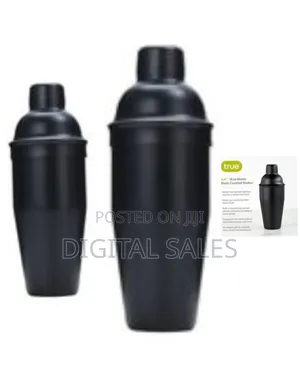 Ash 18 Oz Matte Black Cocktail Shaker.