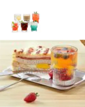 Set of 6 Elegant Ribbed Glass
