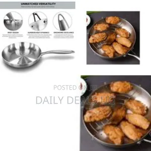 Tri-Ply Stainless Steel Frying Pan With an Aluminum Core