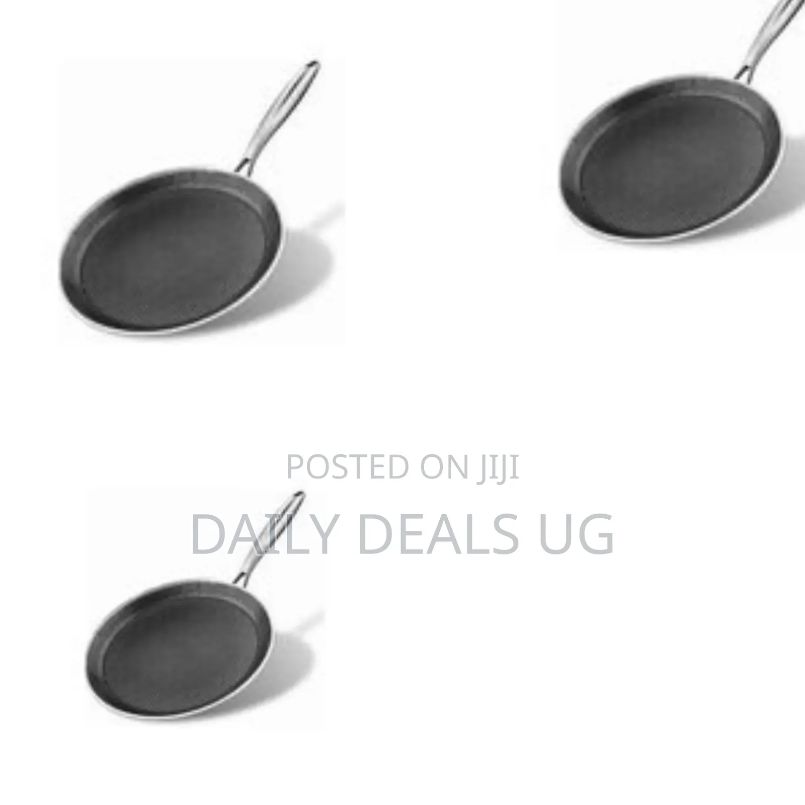 28cm Non-Stick Stainless Steel Flat Skillet With a Honeycomb Coating