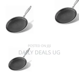 28cm Non-Stick Stainless Steel Flat Skillet With a Honeycomb Coating