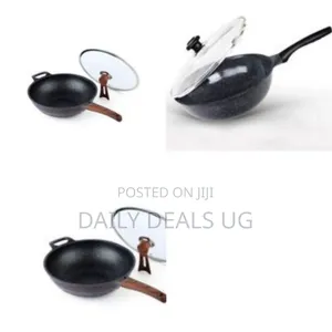 Non-Stick Wok With a Glass Lid