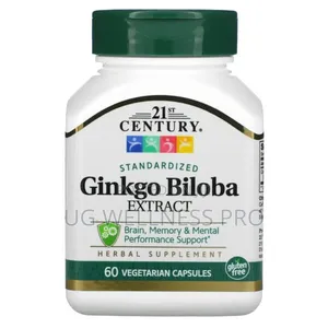 Ginkgo Biloba Extract Veg Capsules, 60 Count for Brain Support
