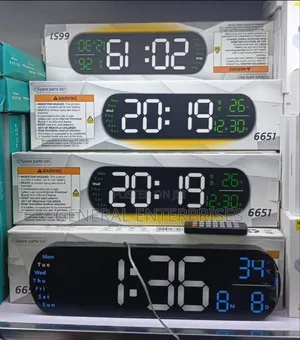 Large Display Digital Wall Clock With Remote Control.