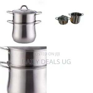 Stainless Steel Streamer Pot Set of 2tier