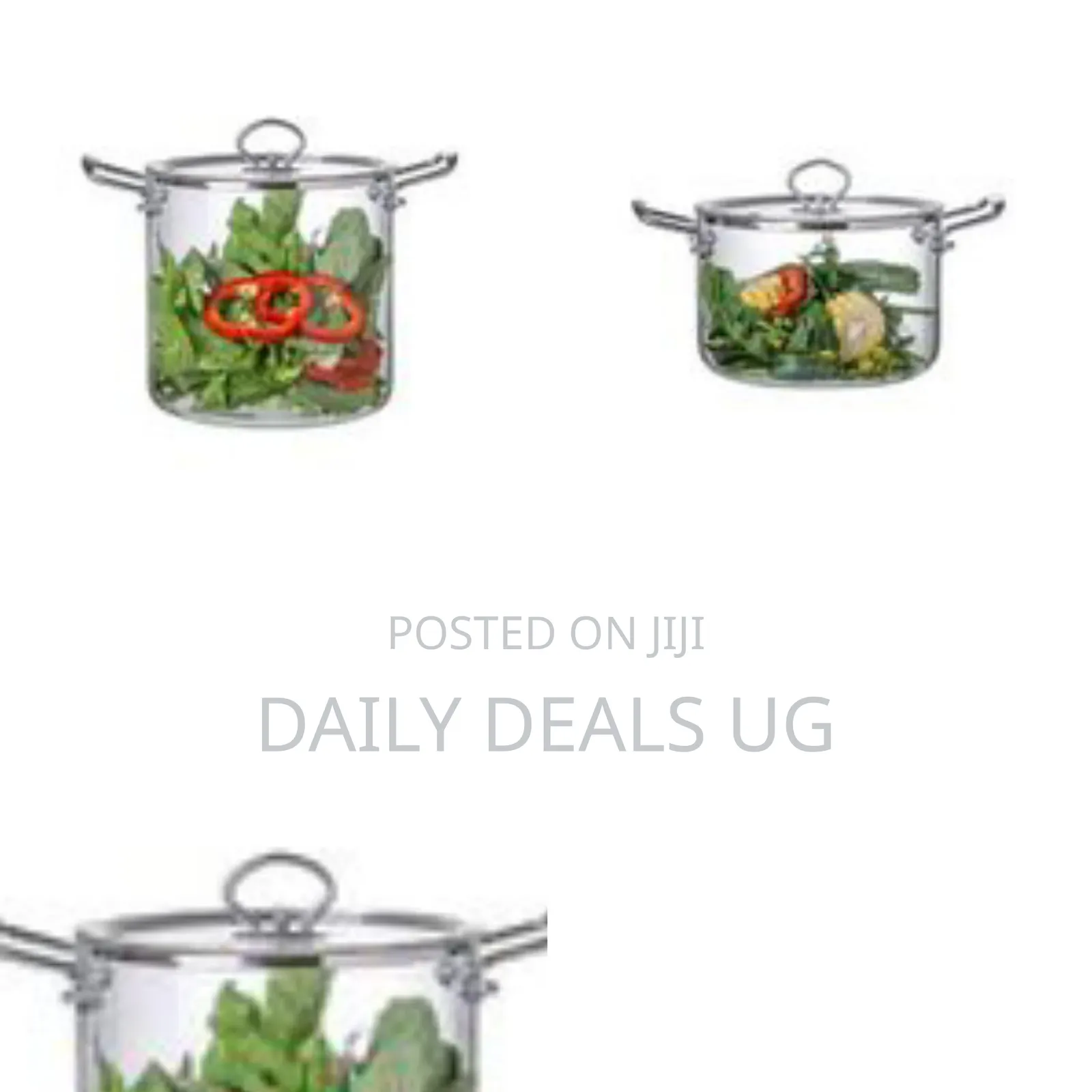 Clear Borosilicate Glass Cooking Pot