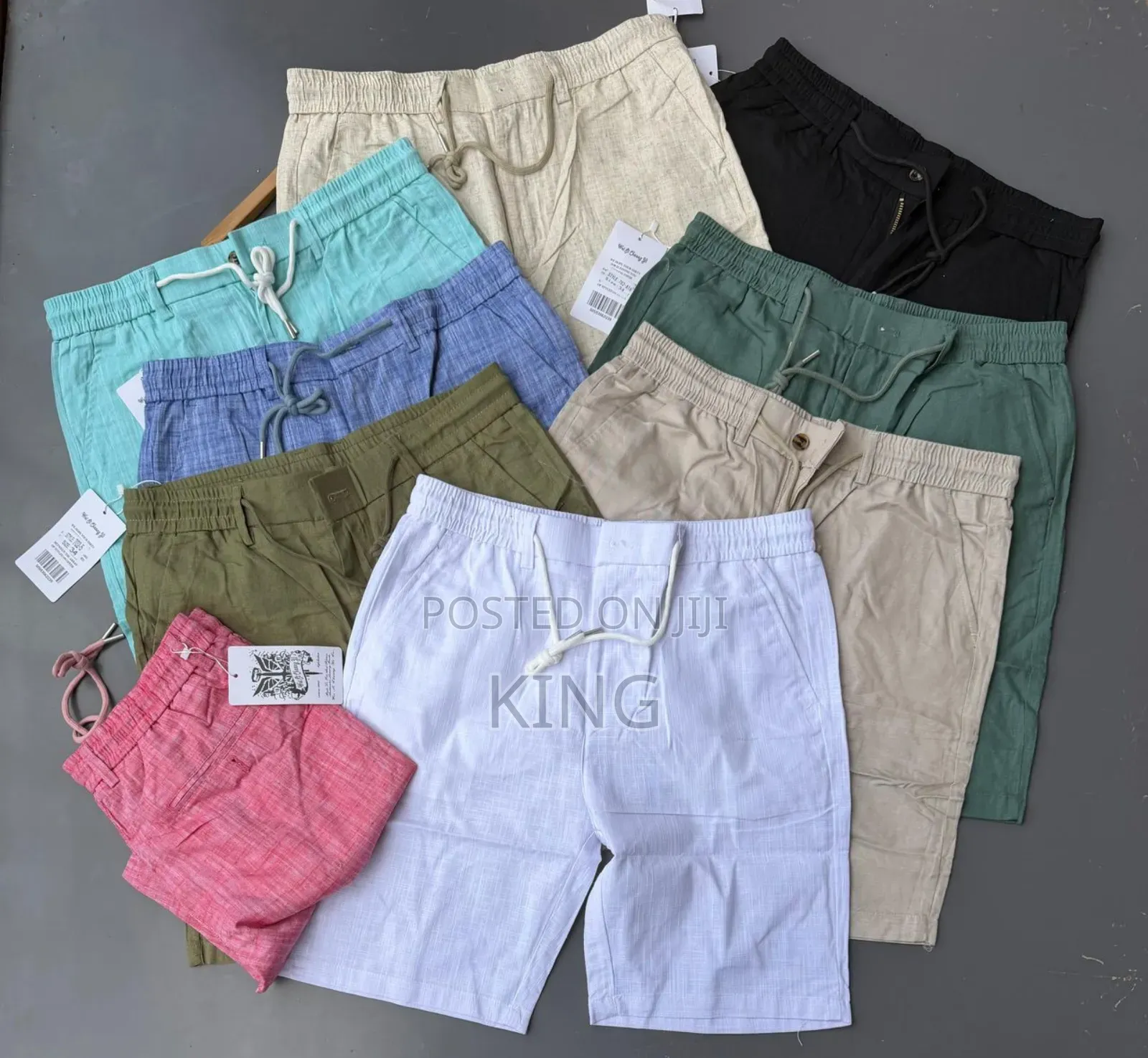 Linen Shorts. Colour Selection.