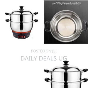 Multi-Tier Stainless Steel Electric Food Streamer and Cooker