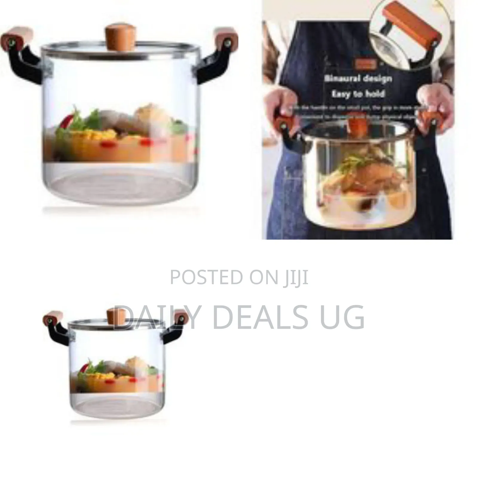 High Borosilicate Glass Saucepan With a Lid