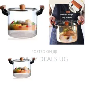 High Borosilicate Glass Saucepan With a Lid