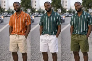Sure Cap Cuban Shirt Linen Short