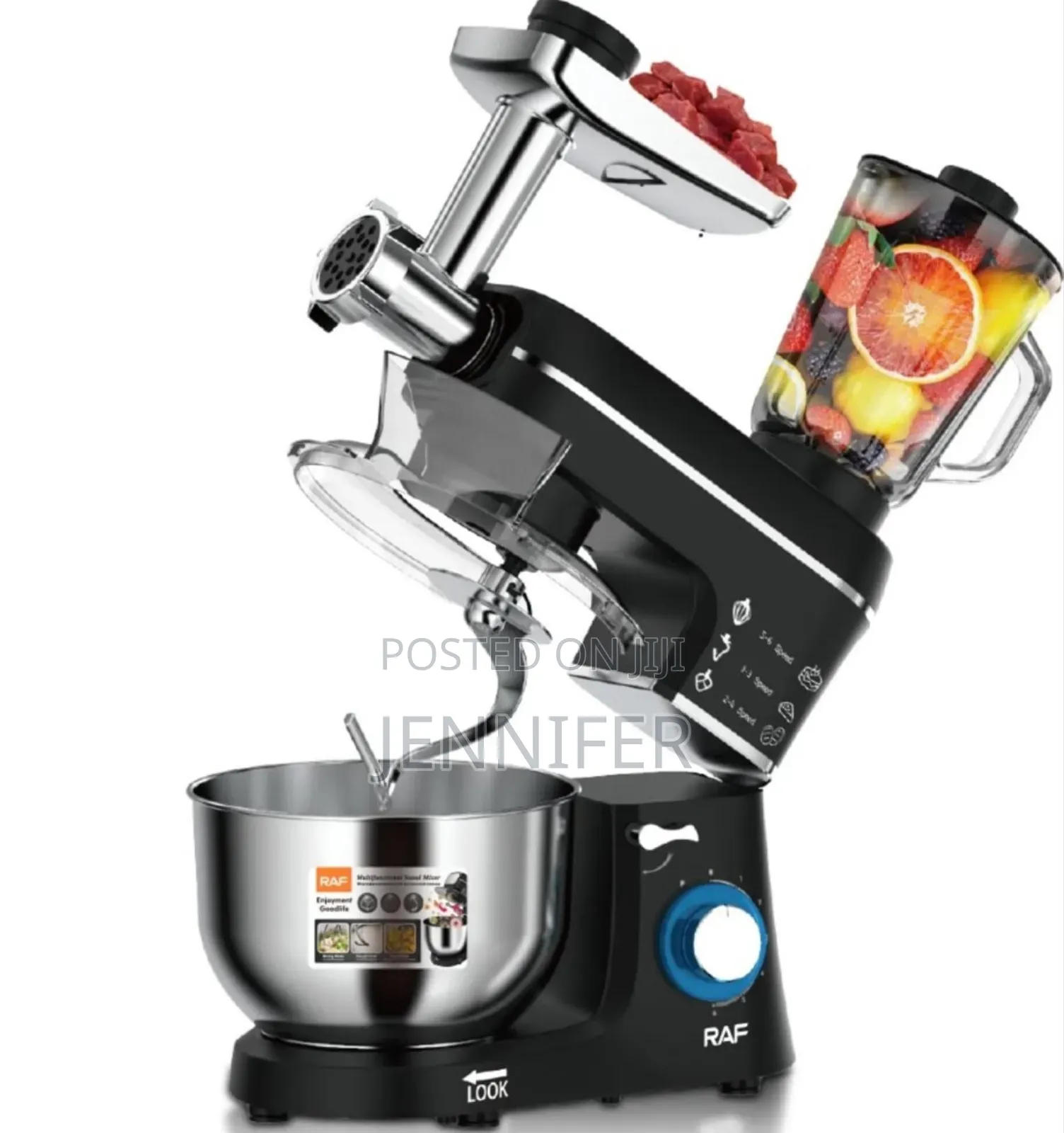 Raf R.6676r 5-in-1 Multifunctional Stand Mixer.