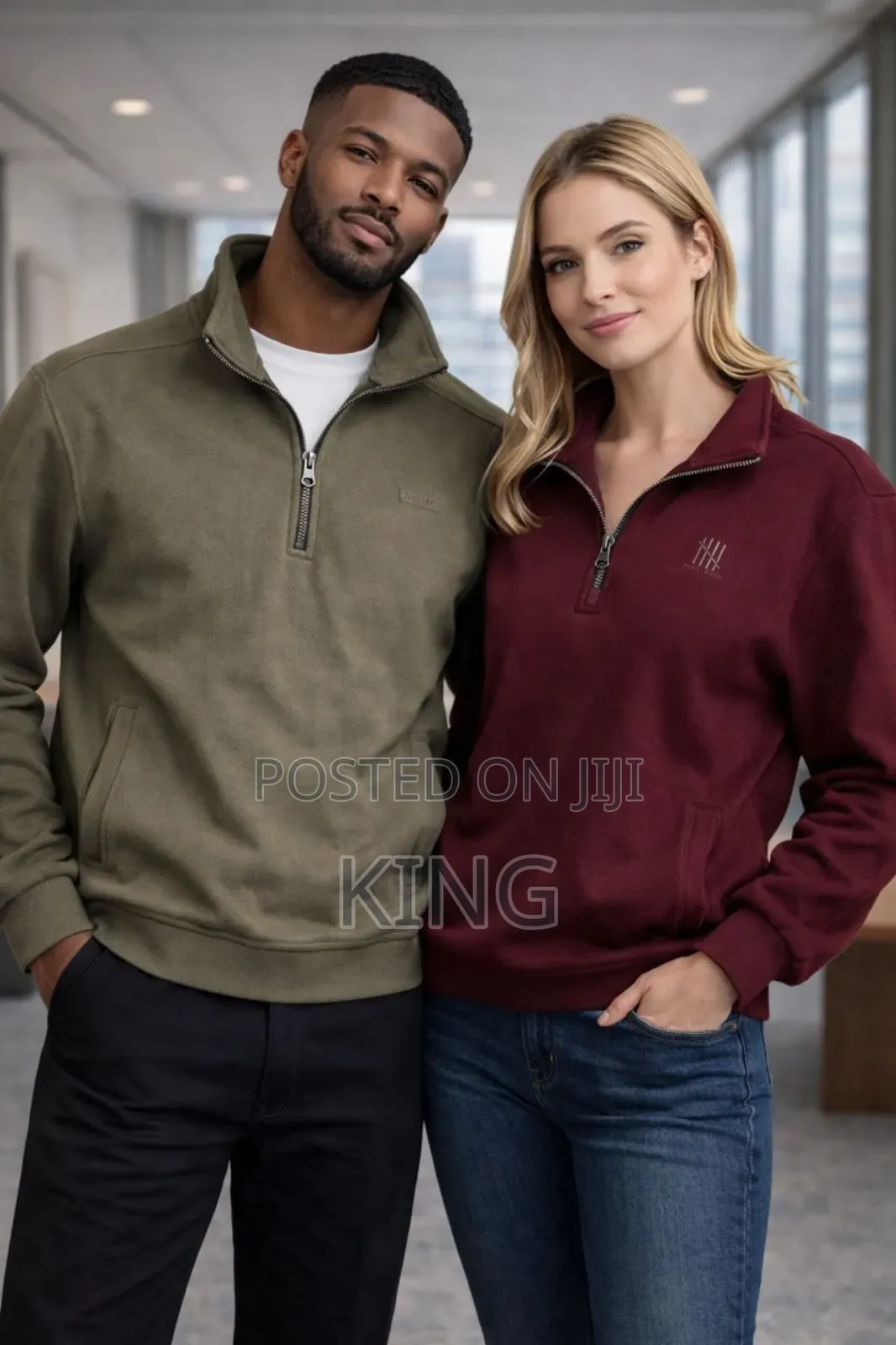 More Stylish Quarter Zip Sweatshirt