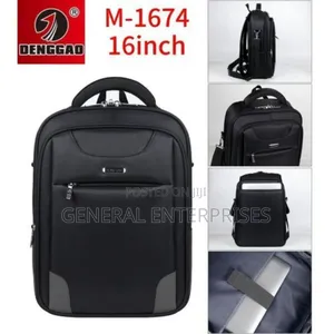Black Denggao M-1674 16-Inch Laptop Backpack