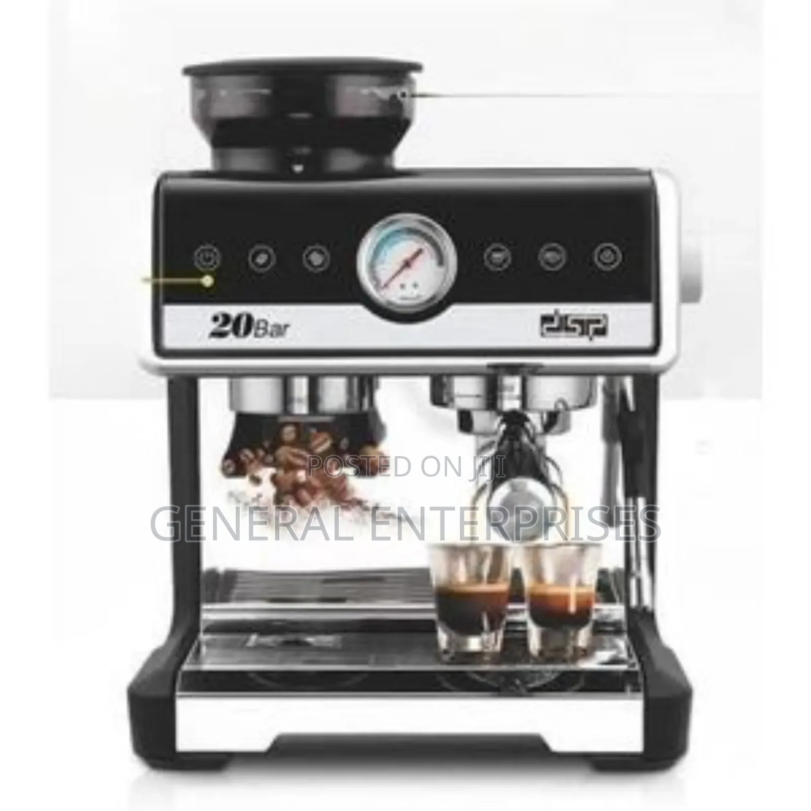 DSP Ka3107 Espresso Coffee Maker With a Built-in Grinder.