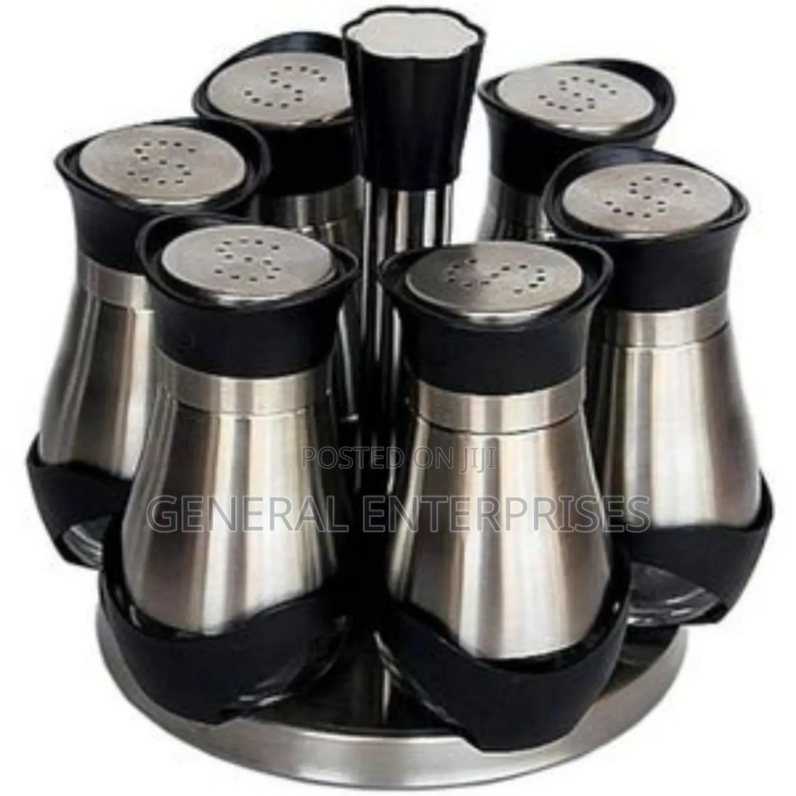 Rotating Spice Rack Set With Six Jars
