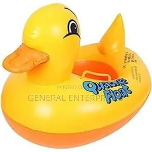 Inflatable Yellow Duck Pool Float for Children.