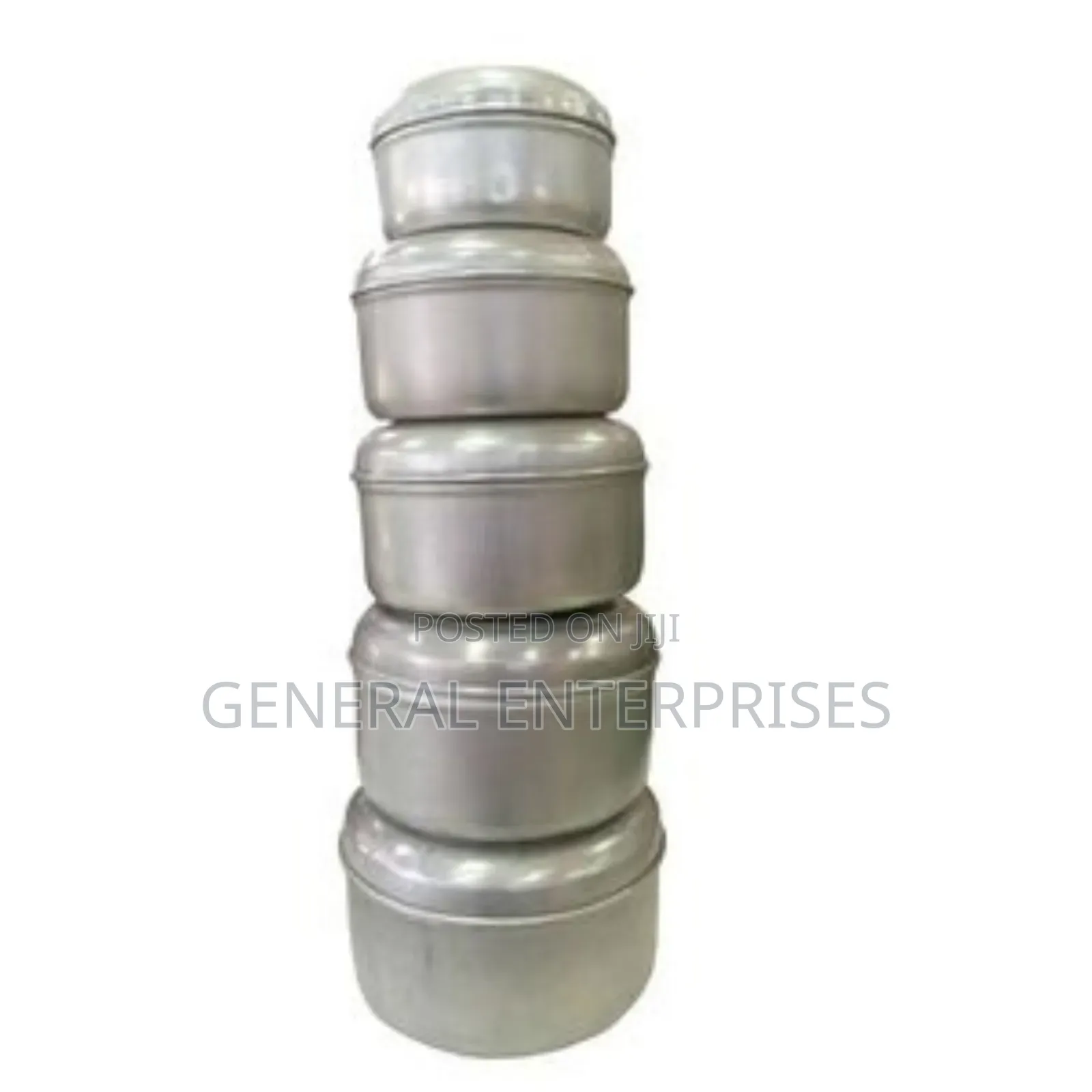 Set of Aluminum Steaming Cookware With Lids.