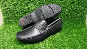 Original Black Genuine Leather Clarks Moccasin.