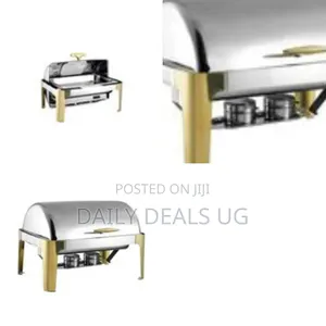 Stainless Steel Chafing Dish, Often Used for Catering and Buffets