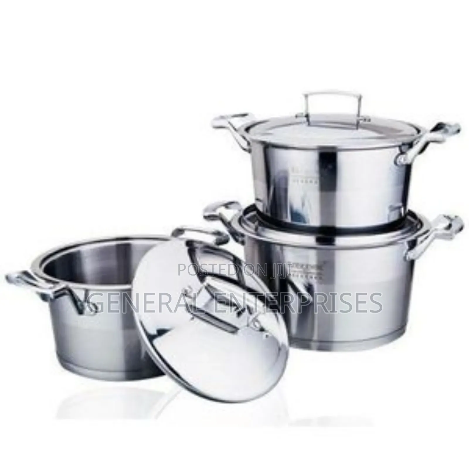 Eleranbe 6-Piece Stainless Steel Cookware Set.