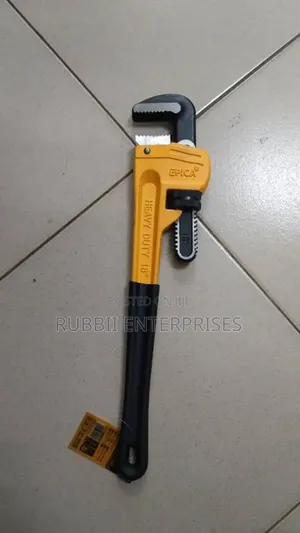 Heavy-Duty 18-Inch Pipe Wrench.