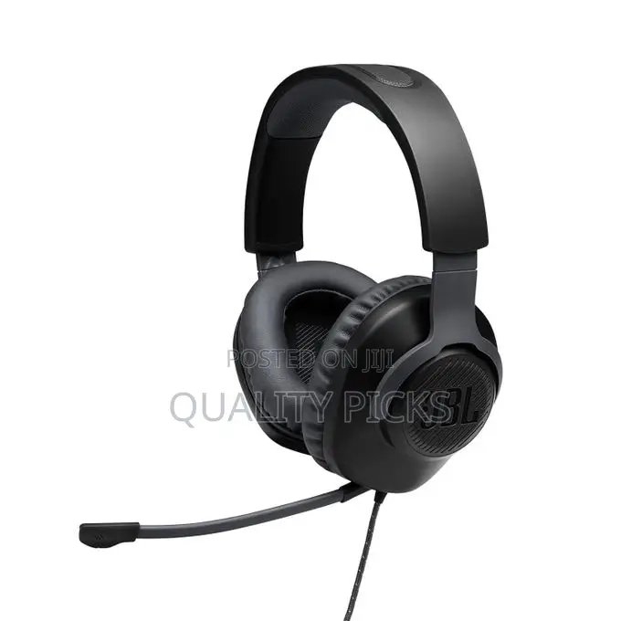 JBL Quantum 100 Wired Over Ear Gaming Headphones With Mic,