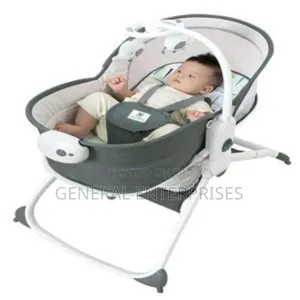 Mastela 6-in-1 Multi-function Bassinet And Rocker In Grey.