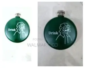 Fun and Compact Round Drip Hip Flask