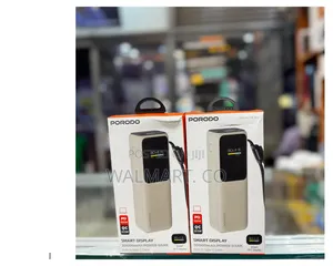 Porodo Smart Display 20000mah Powerbank With Built in Type C Cable