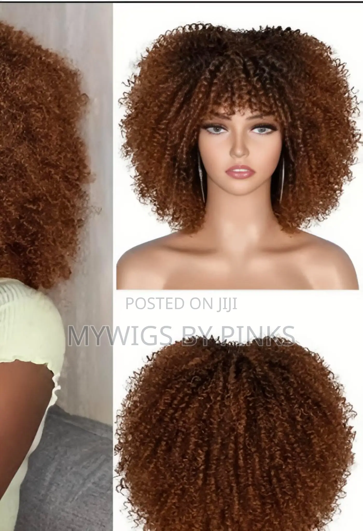 Short Curly Afro Wig