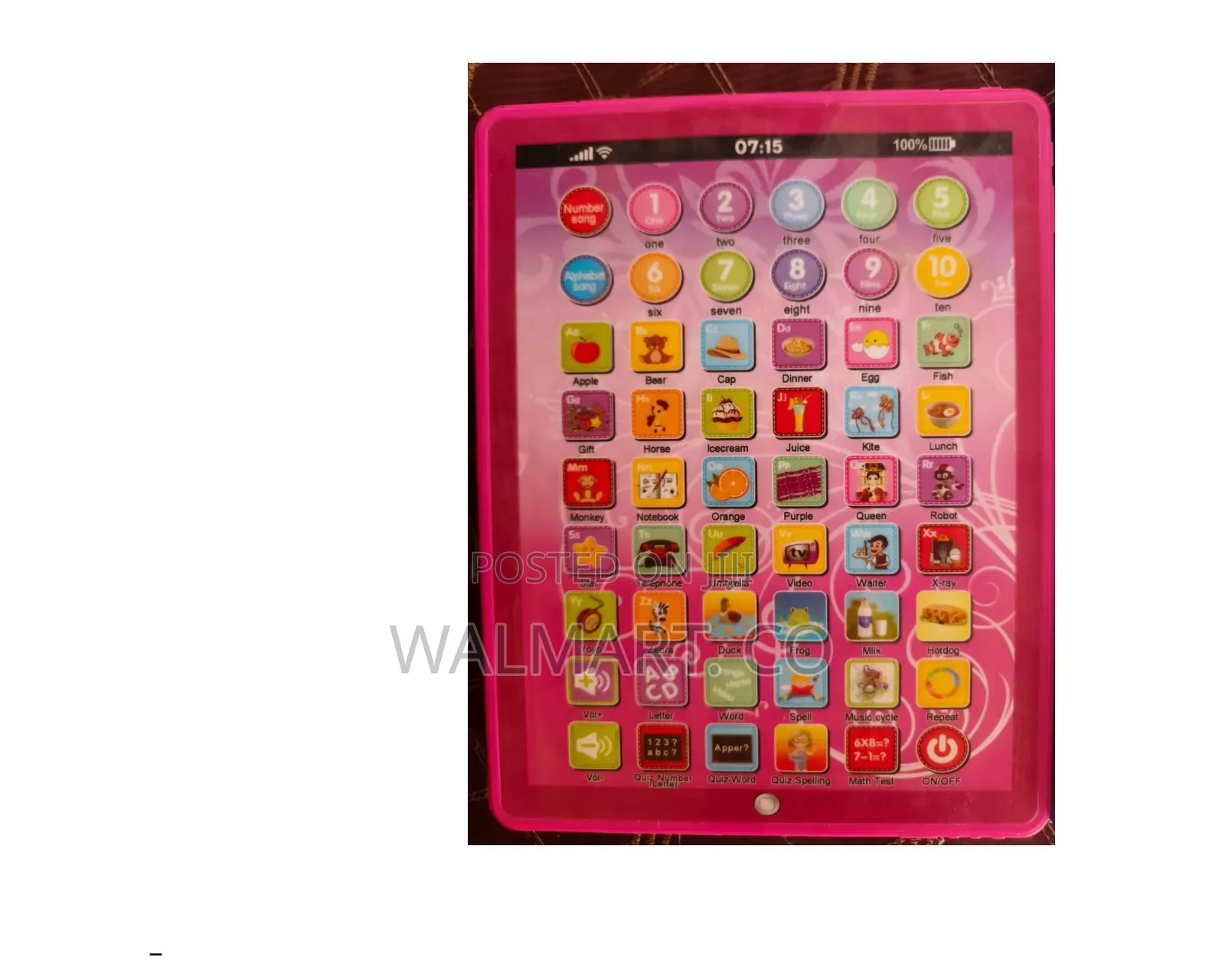 Kids Toy Tab-Pink