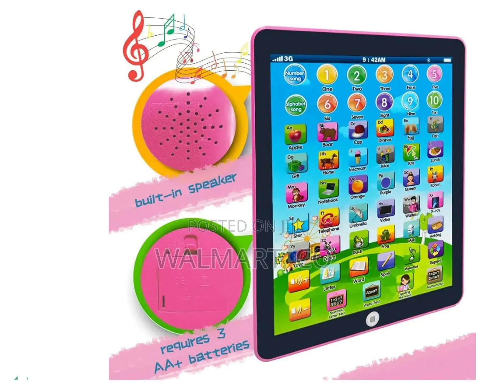 Kids Toy Tab-Pink