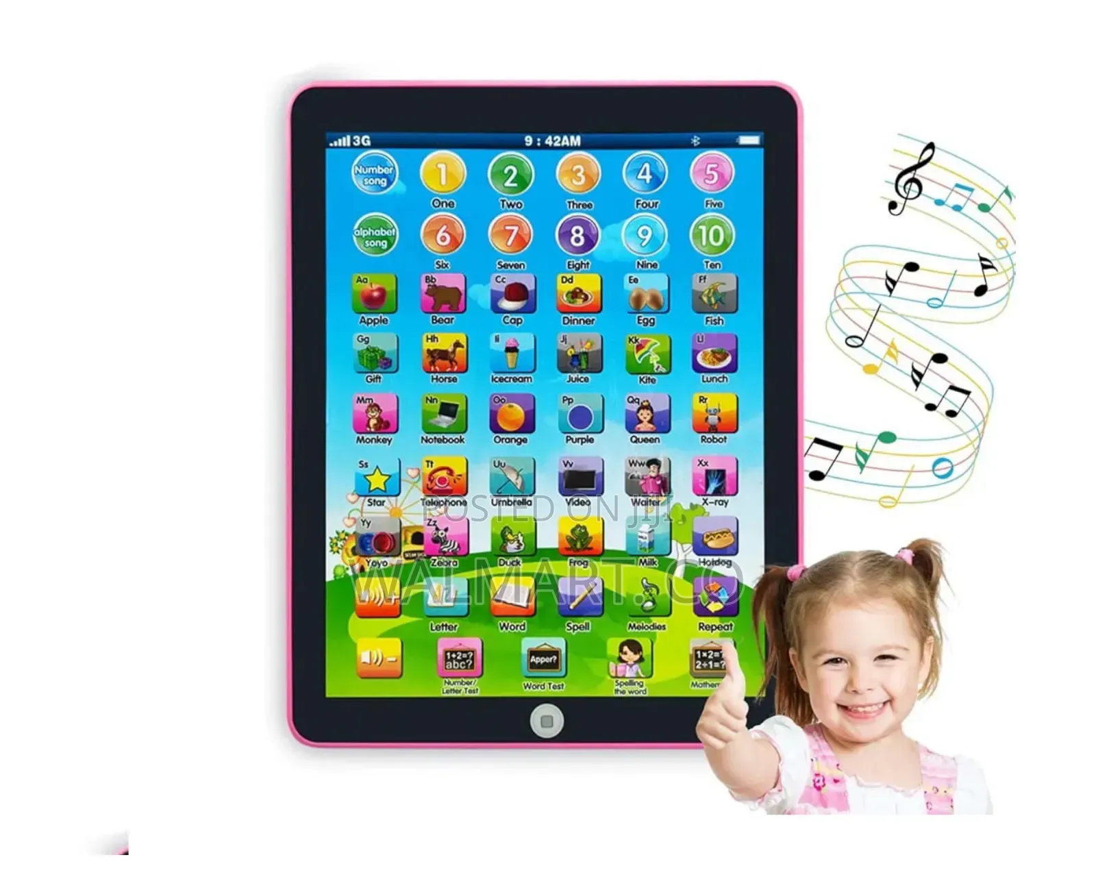 Kids Toy Tab-Pink